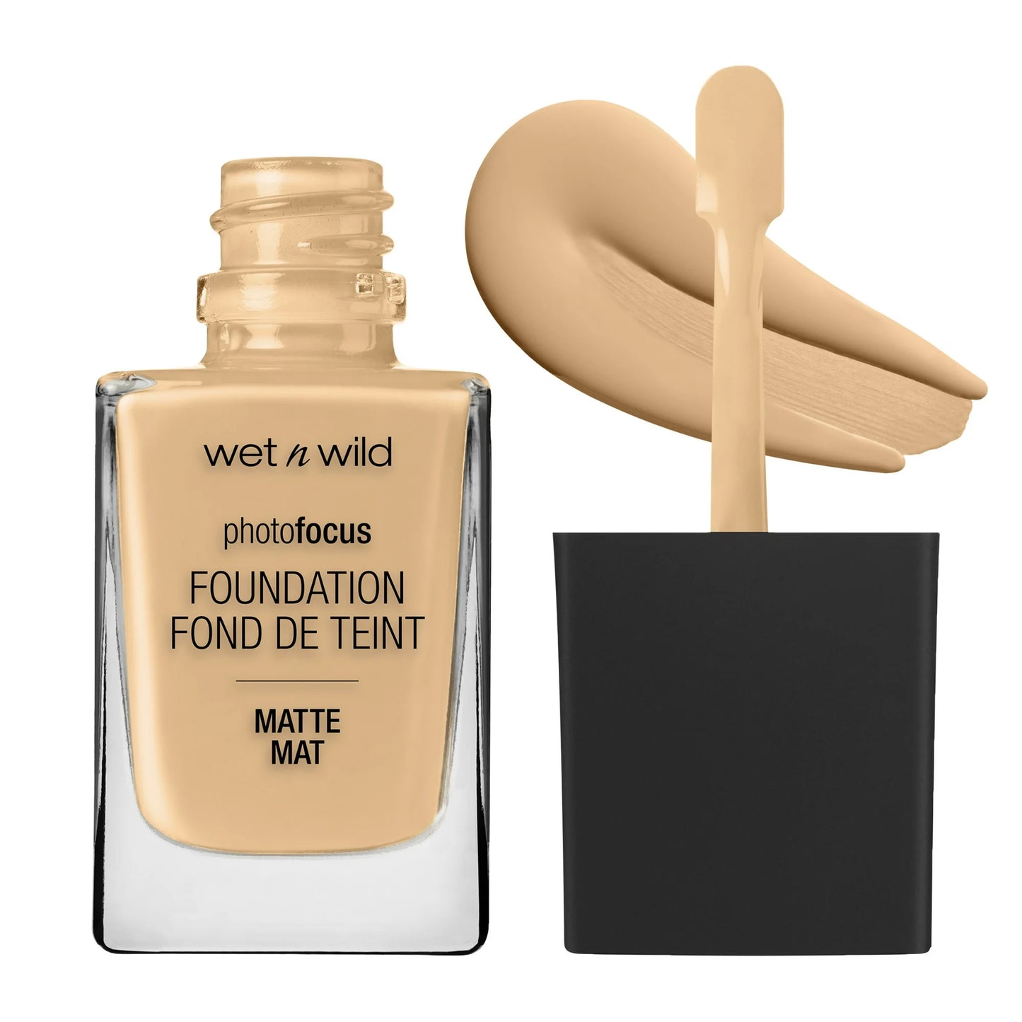 Wet n Wild Photo Focus Liquid Foundation Makeup, Matte, Buff Bisque