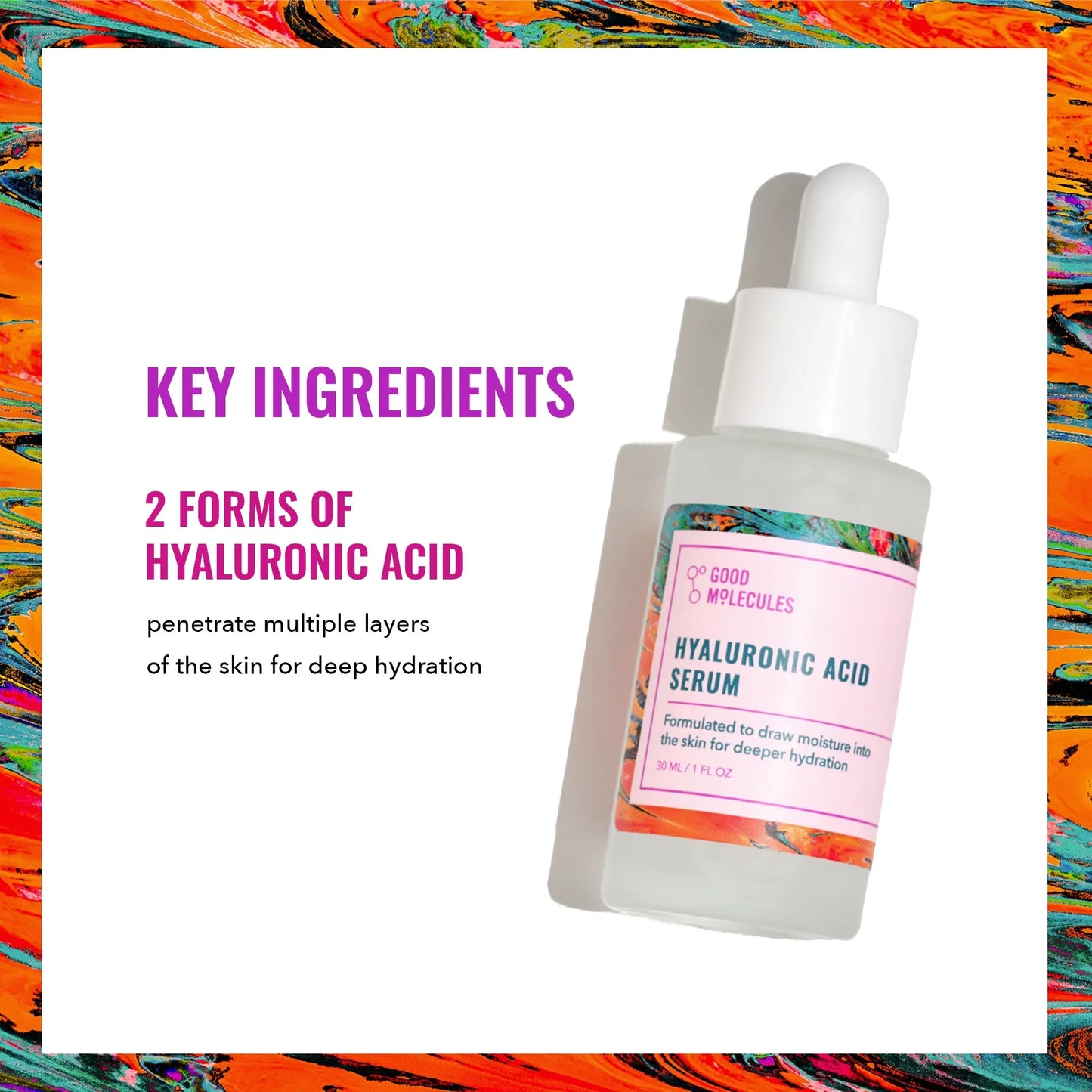 Good Molecules Hyaluronic Acid Face Serum - 1 fl oz